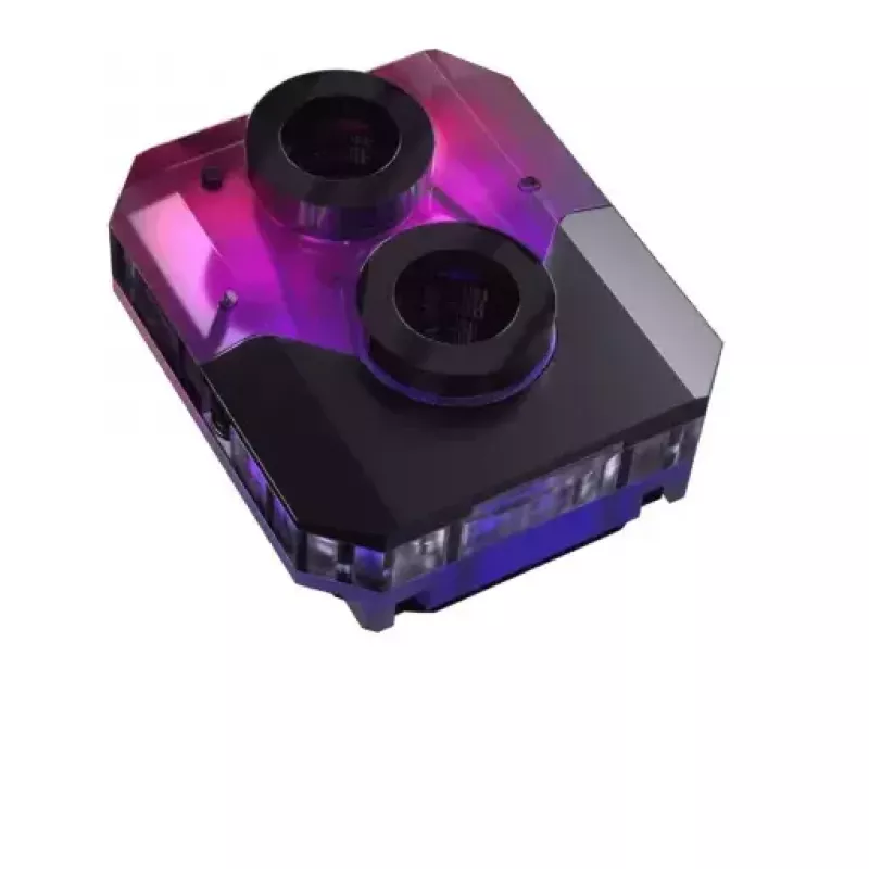 Bloco de água Phanteks EZ-Fit 450 acrílico cobre POM preto prateado