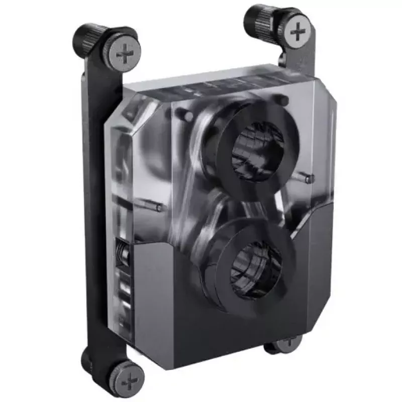 Bloco de água Phanteks EZ-Fit 450 acrílico cobre POM preto prateado