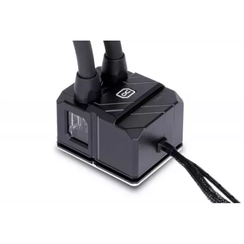Kit de refrigeração líquida Alphacool Pro Aurora 420 CPU AIO 14 cm preto branco