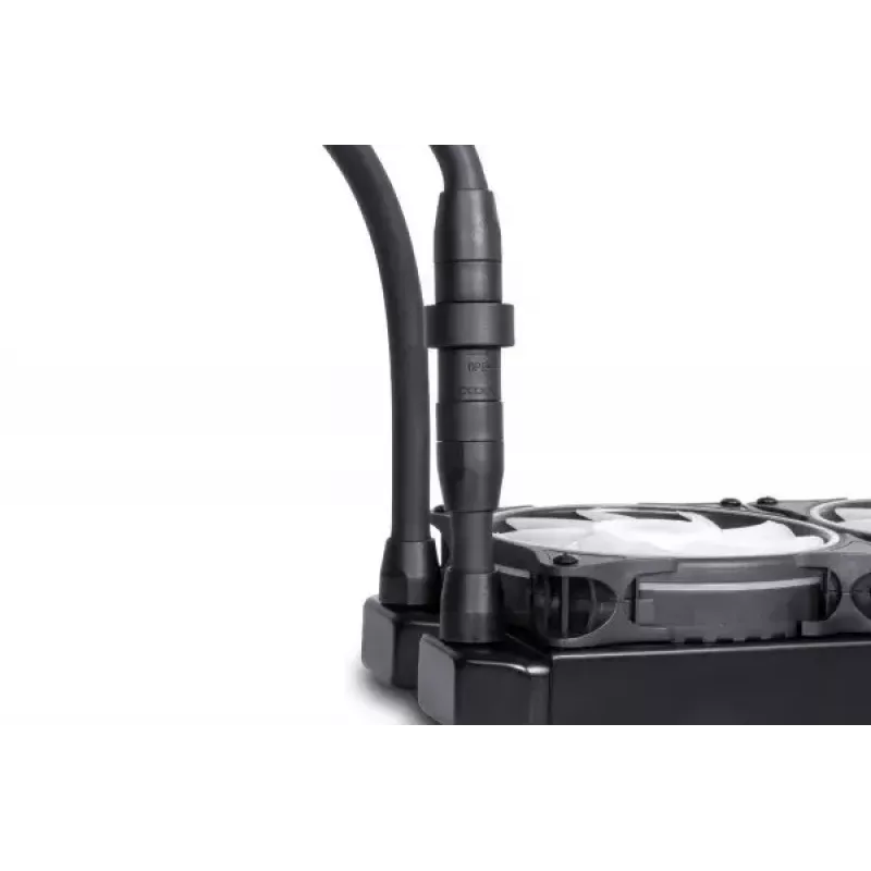 Kit de refrigeração líquida Alphacool Pro Aurora 420 CPU AIO 14 cm preto branco