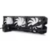 Kit de refrigeração líquida Alphacool Pro Aurora 420 CPU AIO 14 cm preto branco