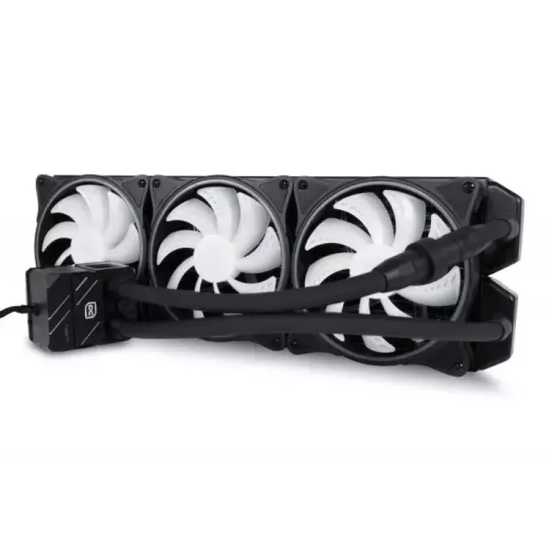 Kit de refrigeração líquida Alphacool Pro Aurora 420 CPU AIO 14 cm preto branco