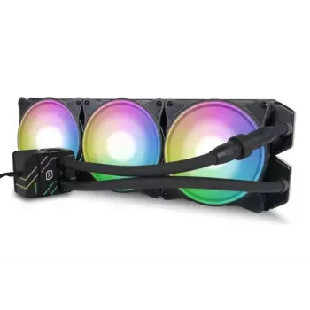 Kit de refrigeração líquida Alphacool Pro Aurora 420 CPU AIO 14 cm preto branco