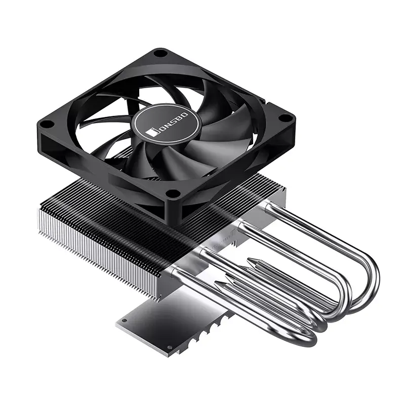 Dissipador de CPU Jonsbo HP-400S 9 cm preto rolamento hidráulico