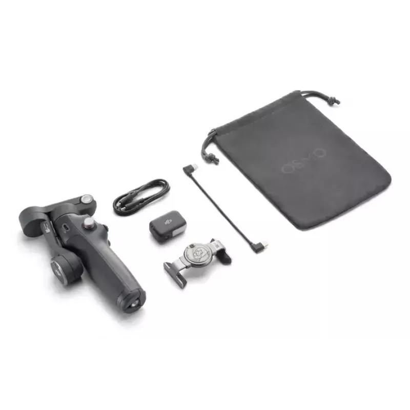 Estabilizador de câmara para smartphone DJI Osmo Mobile 8 — Preto, carga máxima 0,3 kg, bateria de 3350 mAh, 10 horas de autonomia