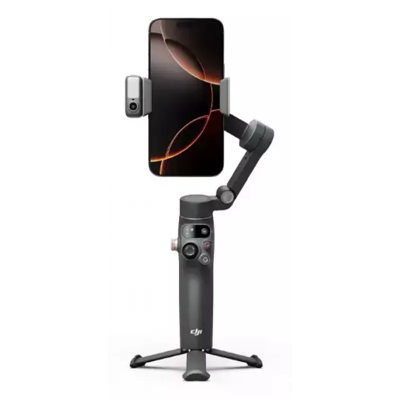 Estabilizador de câmara para smartphone DJI Osmo Mobile 8 — Preto, carga máxima 0,3 kg, bateria de 3350 mAh, 10 horas de autonomia
