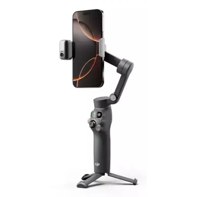 Estabilizador de câmara para smartphone DJI Osmo Mobile 8 — Preto, carga máxima 0,3 kg, bateria de 3350 mAh, 10 horas de autonomia