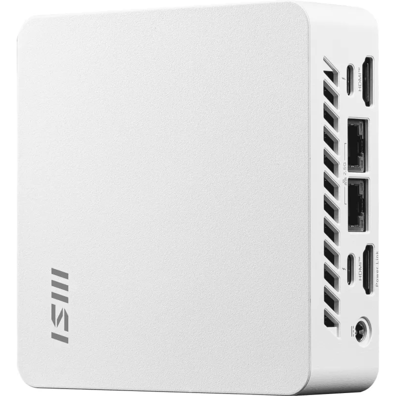 MSI Cubi NUC AI 1UMG-062EU PC/Estação de trabalho Intel Core Ultra 5 125H 16 GB DDR5-SDRAM 512 GB SSD Windows 11 Pro Mini PC Branco
