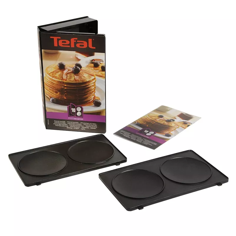 Tefal XA801012 placas para panquecas para tostadeira SW852, preto