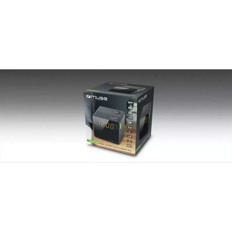 Rádio-relógio Muse M-187CR