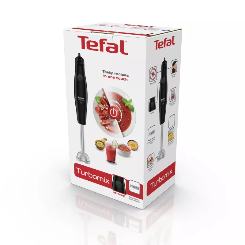 Varinha mágica Tefal Turbomix HB1218 — 350 W, taça de 0,8 L, preta