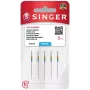 Agulha de costura SINGER N204514M503 (SZ14 BLST) tamanho 14 para máquinas domésticas e industriais