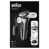 Aparador de barba Braun Series 7 71-S7200c preto prateado ião de lítio 50 min