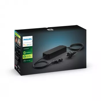 Fonte de alimentação Philips Outdoor 100W, fonte de alimentação para iluminação, preto, plástico, jardim, terraço, IP67, II