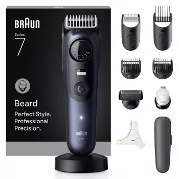 Aparador de barba Braun BeardTrimmer 7 BT7540 0,5-20 mm bateria preto azul
