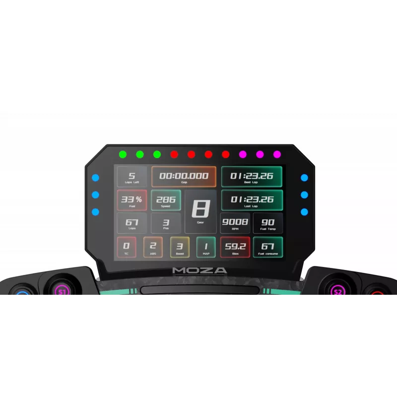 Dash de corrida Moza Racing MOZA CM2 com fios para PC gaming