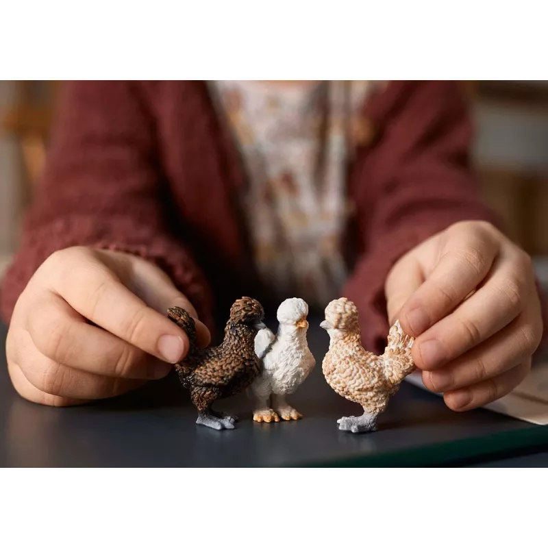 Figuras de brincar Schleich FARM WORLD Amigos das Galinhas Multicolor 42574