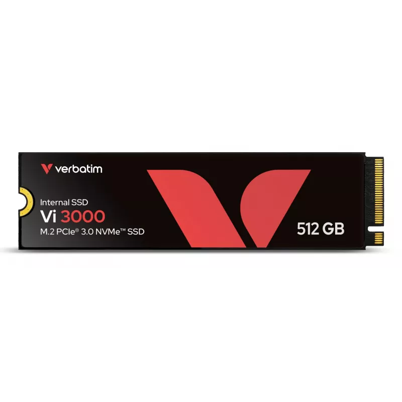 SSD Verbatim Vi3000 PCIe NVMe M.2 512GB, 512 GB, M.2, 3100 MB/s