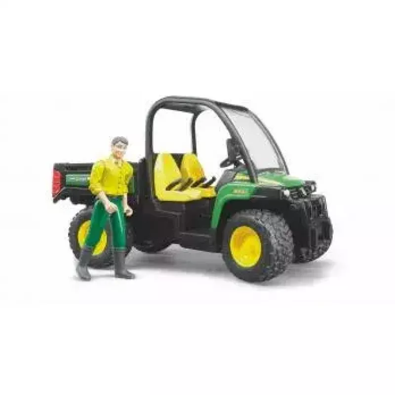 Veículo de brincar BRUDER John Deere Gator XUV 855D com condutor