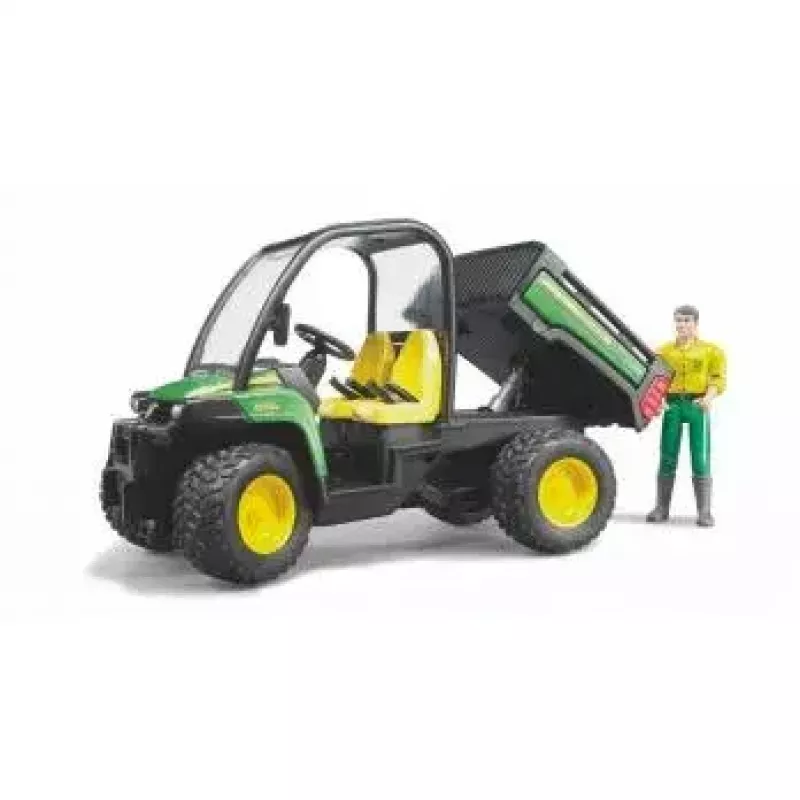 Veículo de brincar BRUDER John Deere Gator XUV 855D com condutor