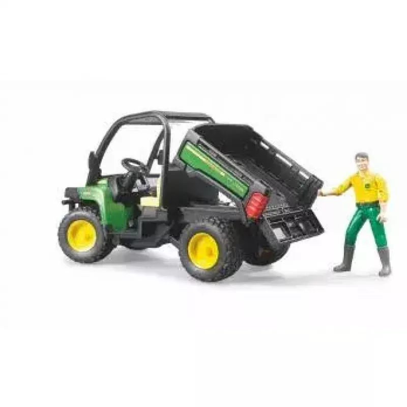 Veículo de brincar BRUDER John Deere Gator XUV 855D com condutor