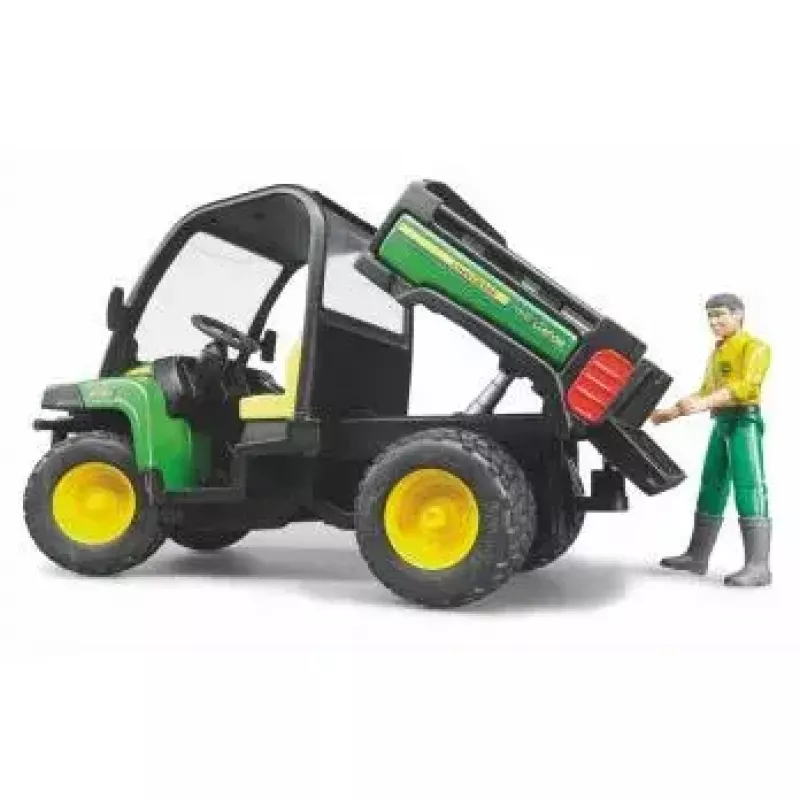 Veículo de brincar BRUDER John Deere Gator XUV 855D com condutor