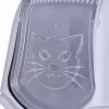 Caixa de areia para gatos DIAMENTIQ BAYA cinzento-claro/cinzento-escuro 55,5×40×38,7 cm, plástico, porta reversível