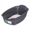 Caixa de areia para gatos DIAMENTIQ BAYA cinzento-claro/cinzento-escuro 55,5×40×38,7 cm, plástico, porta reversível