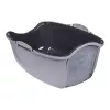 Caixa de areia para gatos DIAMENTIQ BAYA cinzento-claro/cinzento-escuro 55,5×40×38,7 cm, plástico, porta reversível