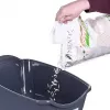 Caixa de areia para gatos DIAMENTIQ BAYA cinzento-claro/cinzento-escuro 55,5×40×38,7 cm, plástico, porta reversível