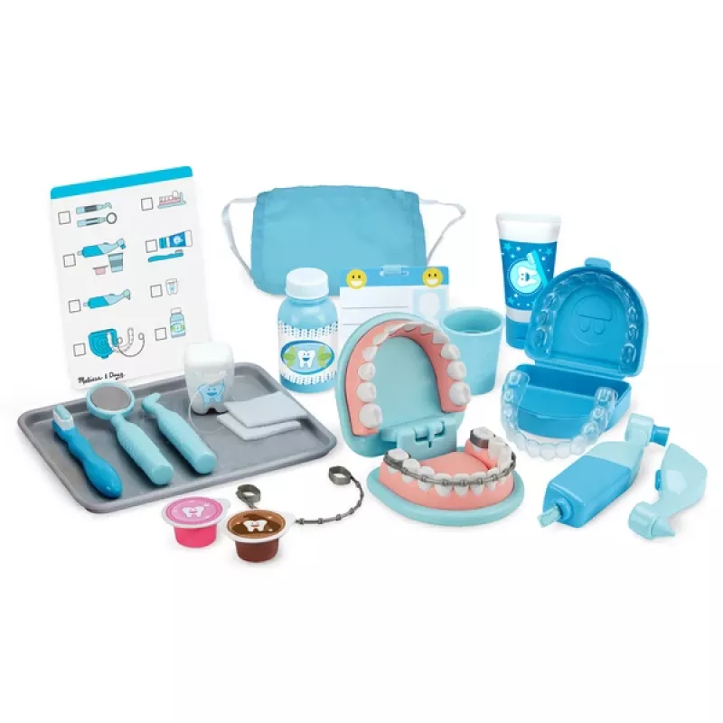 Conjunto de dentista de brinquedo Spinmaster Melissa & Doug Super Smile Dentist, adequado a partir dos 3 anos, multicolor