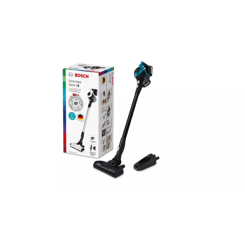 Aspirador vertical Bosch Serie 6 BBS611LAG aspirador vertical 2-em-1 bateria seco sem saco 0,3 l azul 2,5 Ah