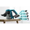 Aspirador vertical Bosch Serie 6 BBS611LAG aspirador vertical 2-em-1 bateria seco sem saco 0,3 l azul 2,5 Ah