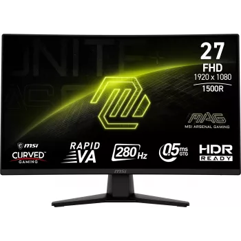 Monitor de computador MSI MAG 274CXF 68,6 cm (27 polegadas) 1920 x 1080 píxeis Full HD preto