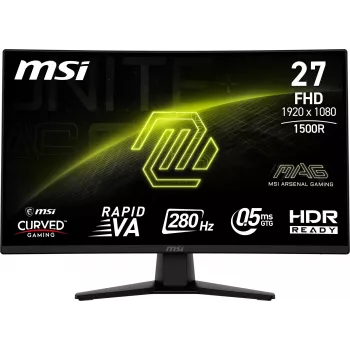 Monitor de computador MSI MAG 274CXF 68,6 cm (27 polegadas) 1920 x 1080 píxeis Full HD preto
