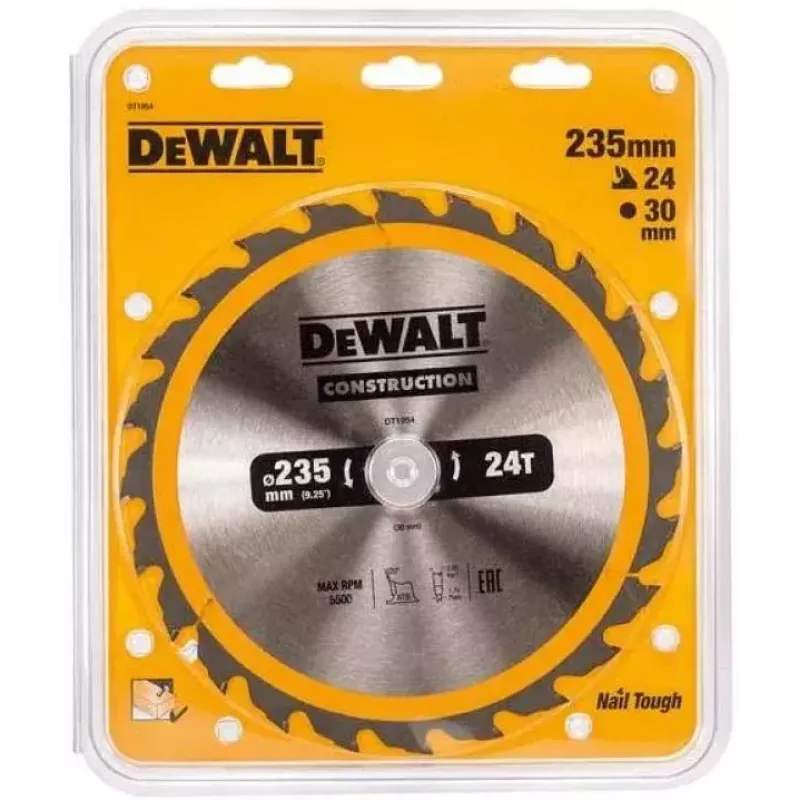DeWALT DT1954 lâmina de serra circular, 235 x 30 mm, 24T