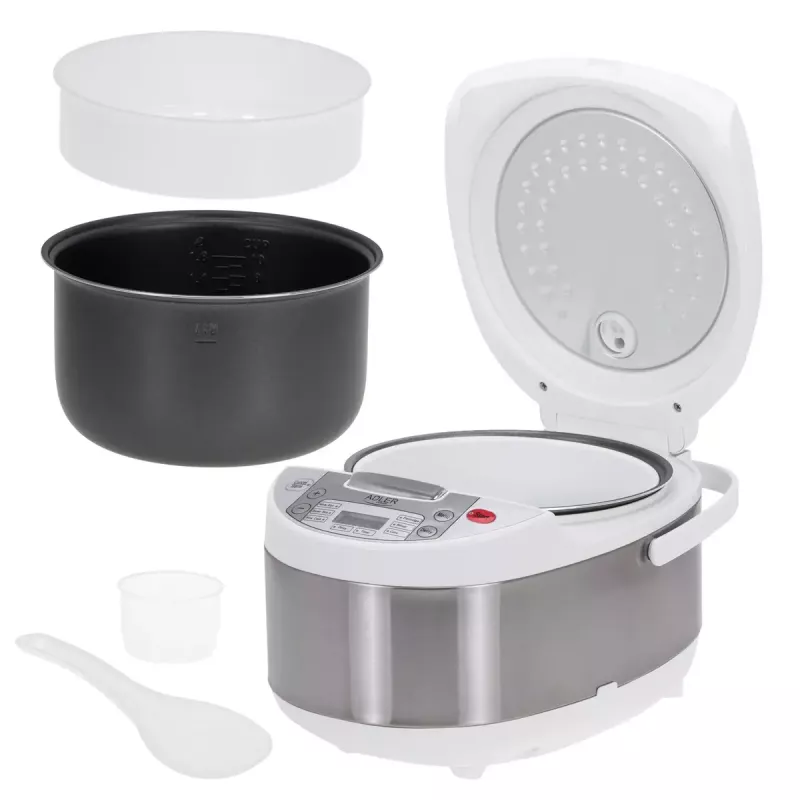 Panela multifunções Adler AD 6420 — 700 W, capacidade 3,25 L, 6 programas programáveis, indicador LED