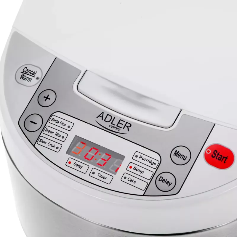 Panela multifunções Adler AD 6420 — 700 W, capacidade 3,25 L, 6 programas programáveis, indicador LED