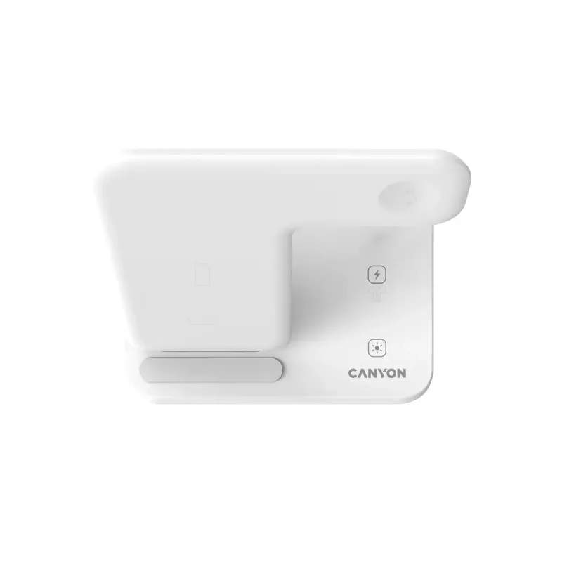 CANYON WS-303 suporte de carregamento sem fios Qi 3 em 1, 15 W, branco (CNS-WCS303W)