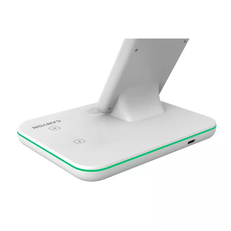 CANYON WS-303 suporte de carregamento sem fios Qi 3 em 1, 15 W, branco (CNS-WCS303W)