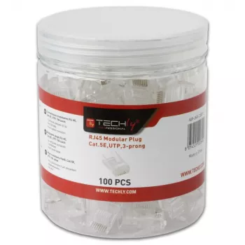 Conector de cabos Techly IWP-JAR-C5RTY RJ45 transparente