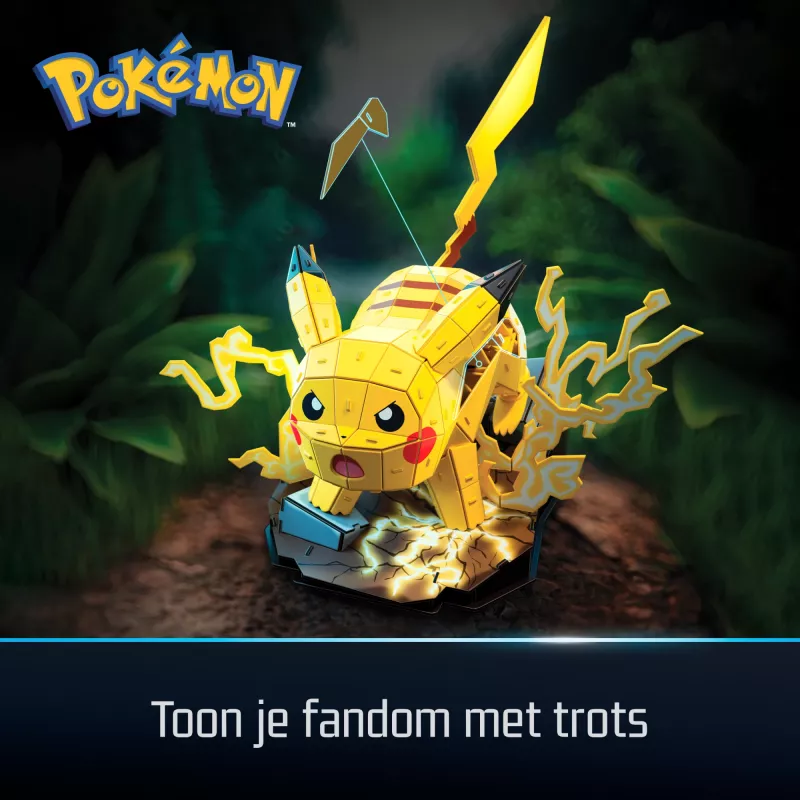 Spin Master 4D Build Pokémon Pikachu figura de montar, a partir dos 12 anos