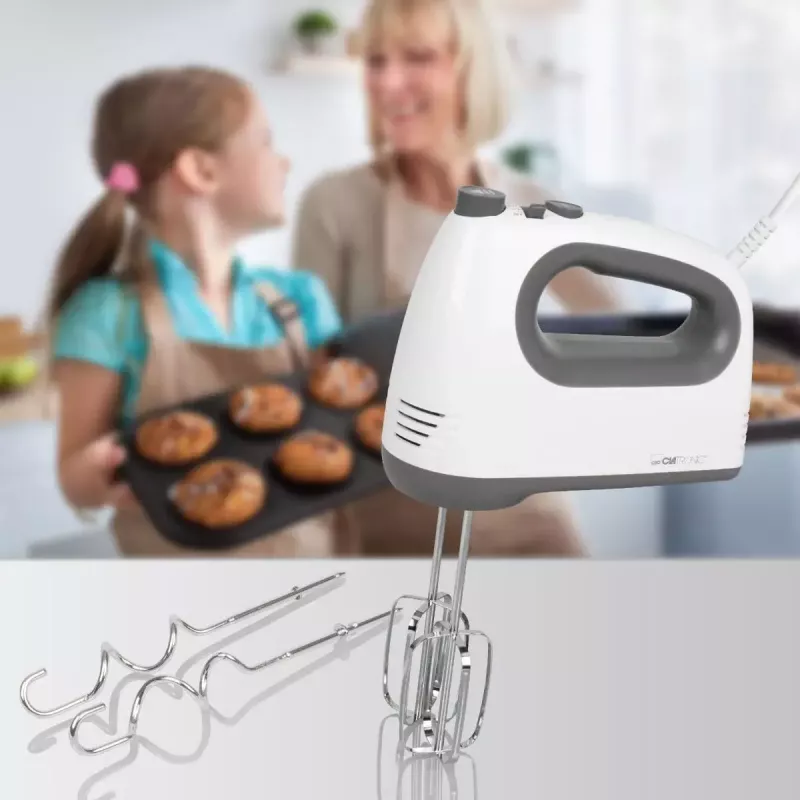 Batedeira manual Clatronic HM 3775 cinzento branco
