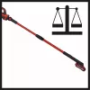 Utensílio de limpeza de janelas Einhell BRILLIANTO 1200 mm preto vermelho