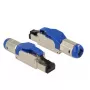 Conector de cabos RJ-45 DeLOCK 86487 azul prateado