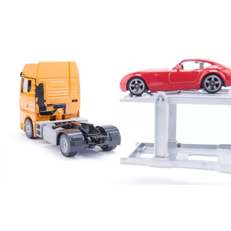 Siku MAN Autotransporter porta-automóveis modelo pré-montado 1:50