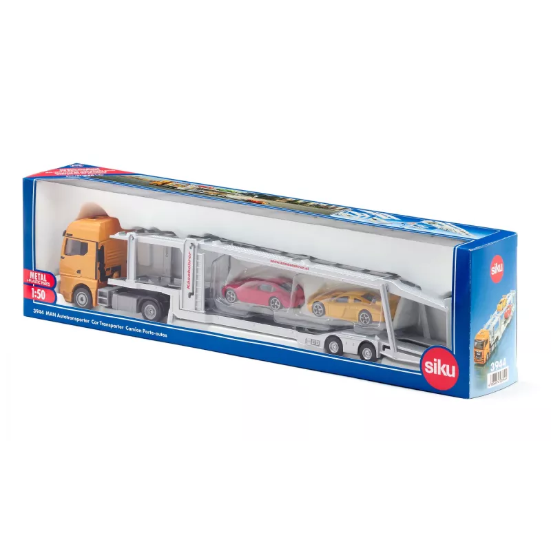 Siku MAN Autotransporter porta-automóveis modelo pré-montado 1:50