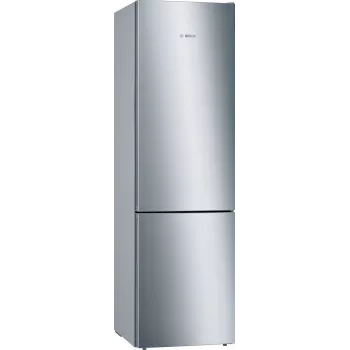 Combinado de frigorífico e congelador Bosch Serie 6 KGE39AICA de instalação livre 343 L aço inoxidável