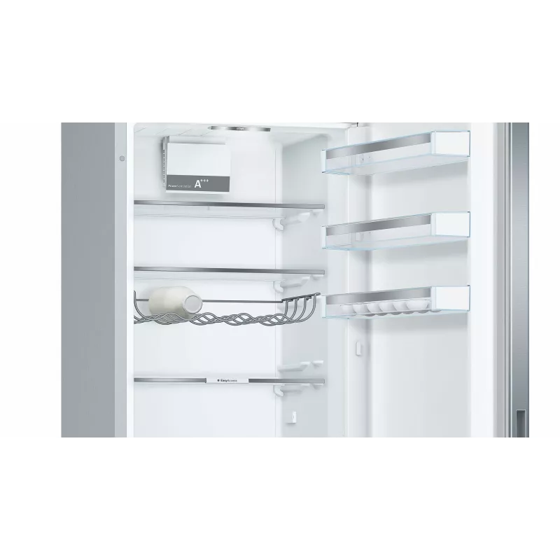 Bosch Serie 6 KGE39AICA frigorífico combinado, de instalação livre, 343 l (249 l + 94 l), 201 cm, classe energética C, aço inoxidável
