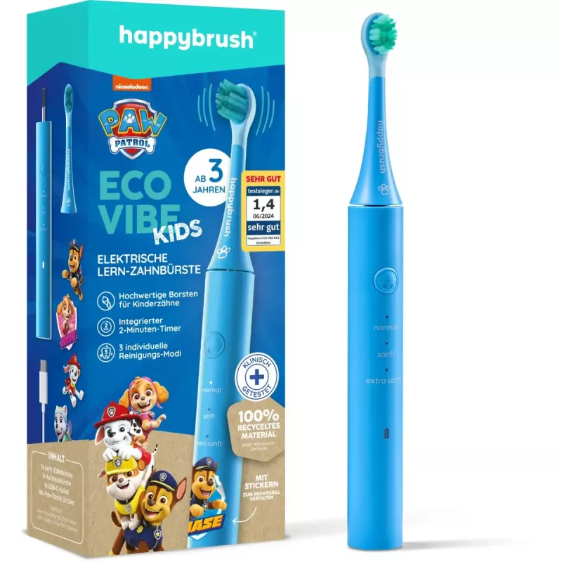 Escova de dentes elétrica Happybrush ECO VIBE KIDS Paw Patrol